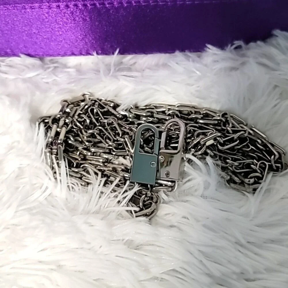 FREE SHIPPING TODAY ONLY! Two-Purse Power Duo-Quilted Chic + Purple Satin Sass - Picture 13 of 16